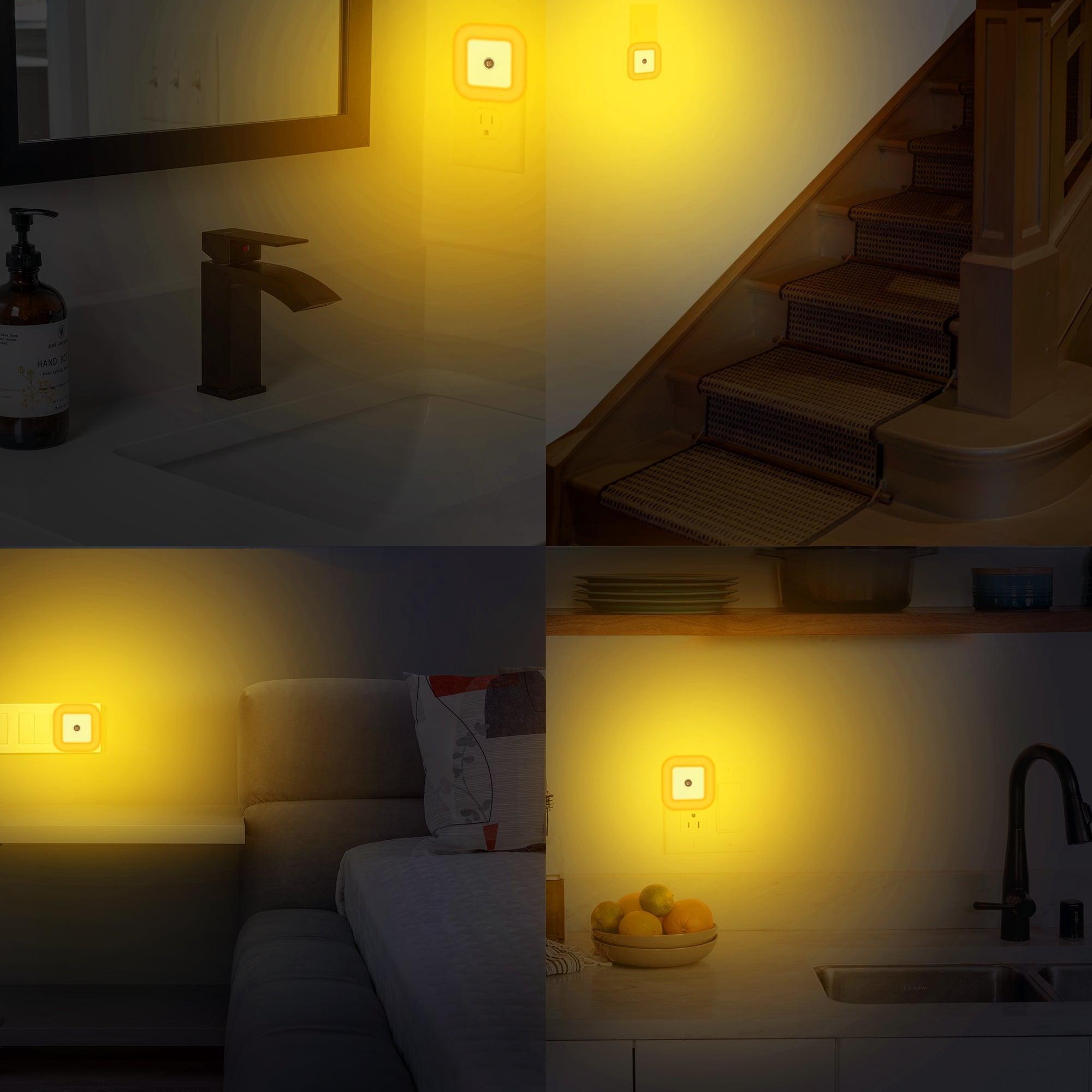 Hooga Amber Night Lights - 6pk