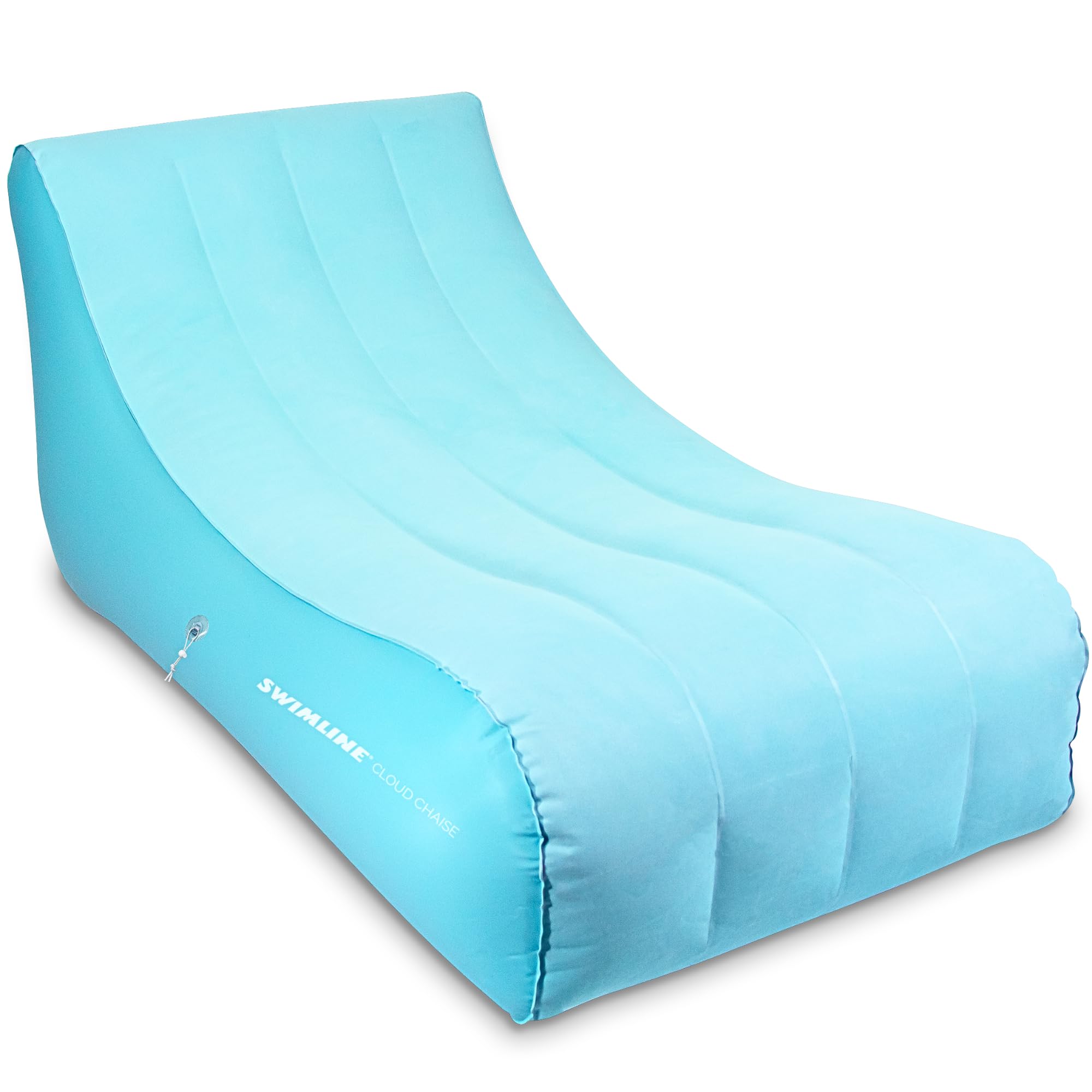 SWIMLINE Cloud Chaise Pool Lake Float Lounger Raft for Adults & Kids | Comfortable Fabric Foam Texture for Floating & Backyard Lounging | Connect Multi Floats W/Bungee System | 1 Person Floats Dog
