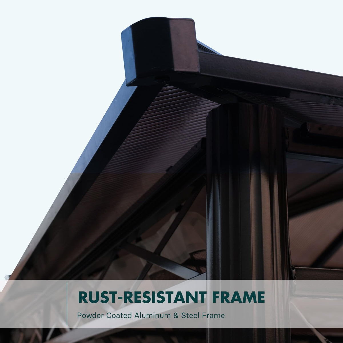 Grand patio 10x12 Gazebo, Hardtop Gazebo, Single Roof Pergolas Metal Aluminum Frame UV 50+ Outdoor Canopy with Mosquito Netting and Curtains, Outdoor Shelter for Garden, Lawn, Backyard