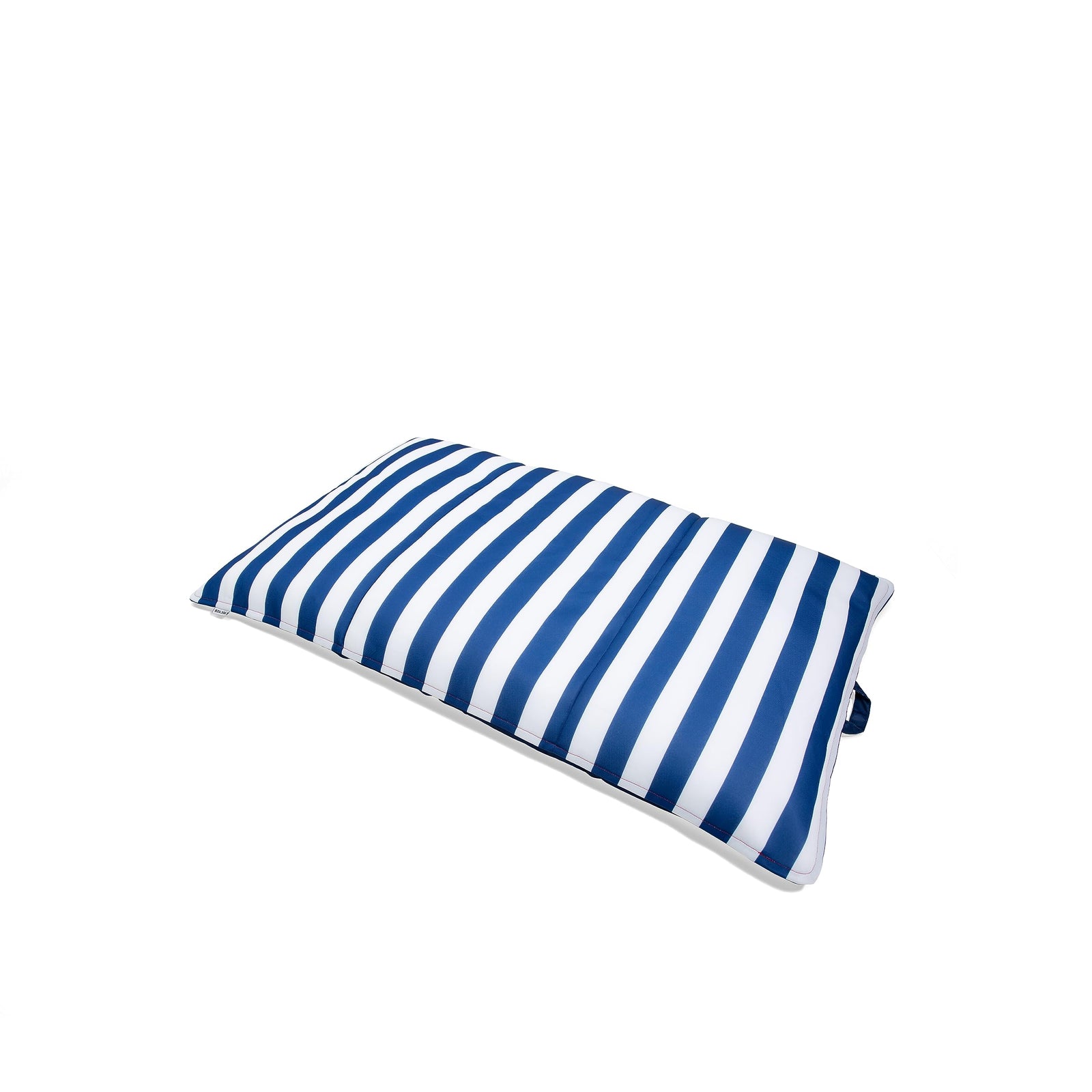Big Joe Lagoon Lounger No Inflation Needed Pool Float, Americana Nautical Stripe Double Sided Mesh, Quick Draining Fabric, 5 feet Giant