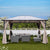 Grand Patio 10'x13' Gazebo Outdoor Hardtop Polycarbonate Gazebo Canopy with Netting and Curtains for Garden, Patio, Backyard