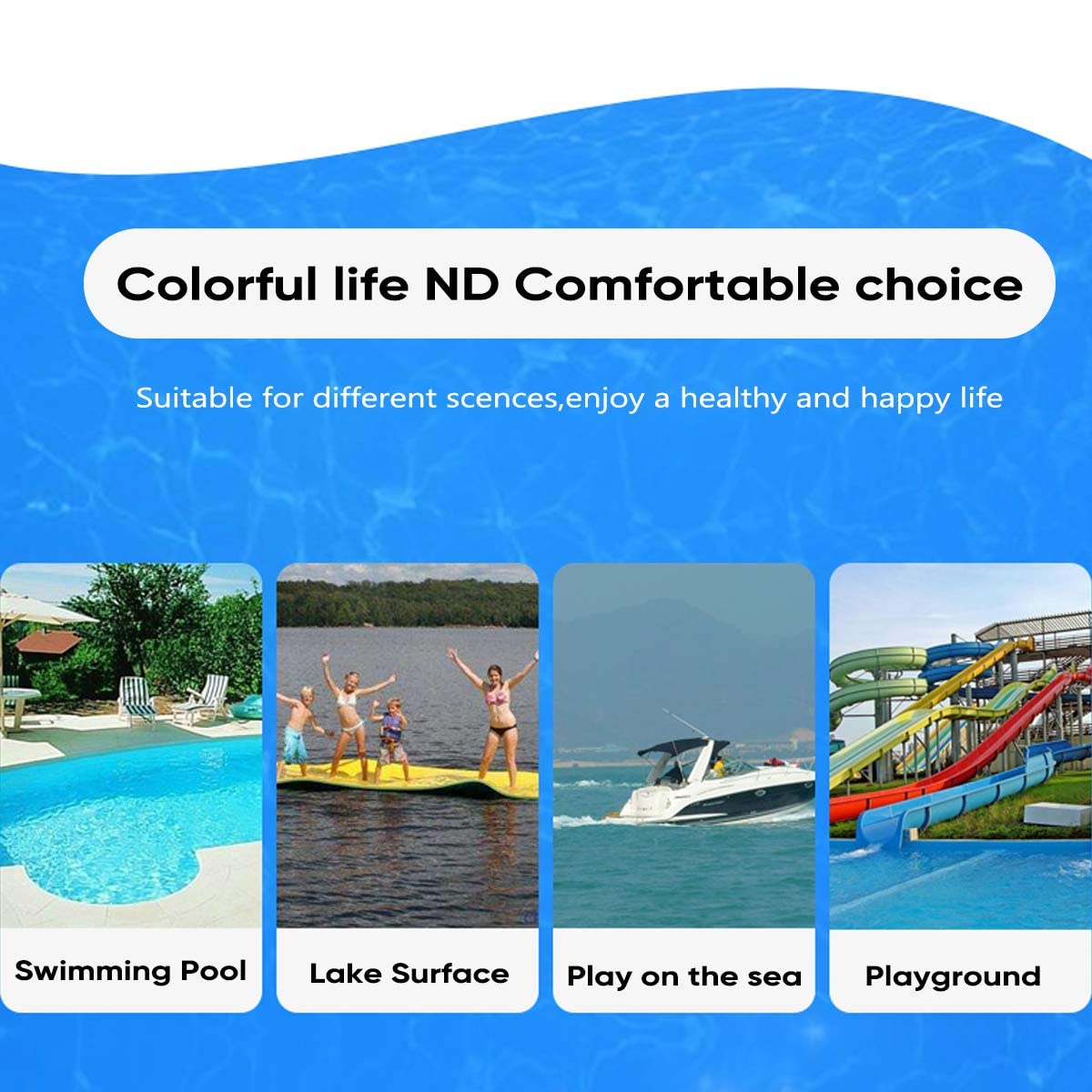 thumbnail image 2 of Fun Float Swimming Floating Mat Pad Blanket, Foam, Strong Buoyant Power, Fun In Water Sea Lake River Pool Outdoor Activities Recreations Party, DIY Mooring Device DIY Headrest Pillow In 2 of 14