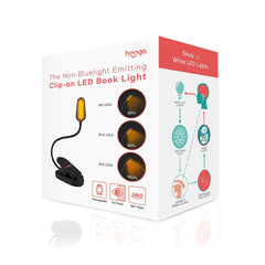 Hooga Amber LED Book Clip Light
