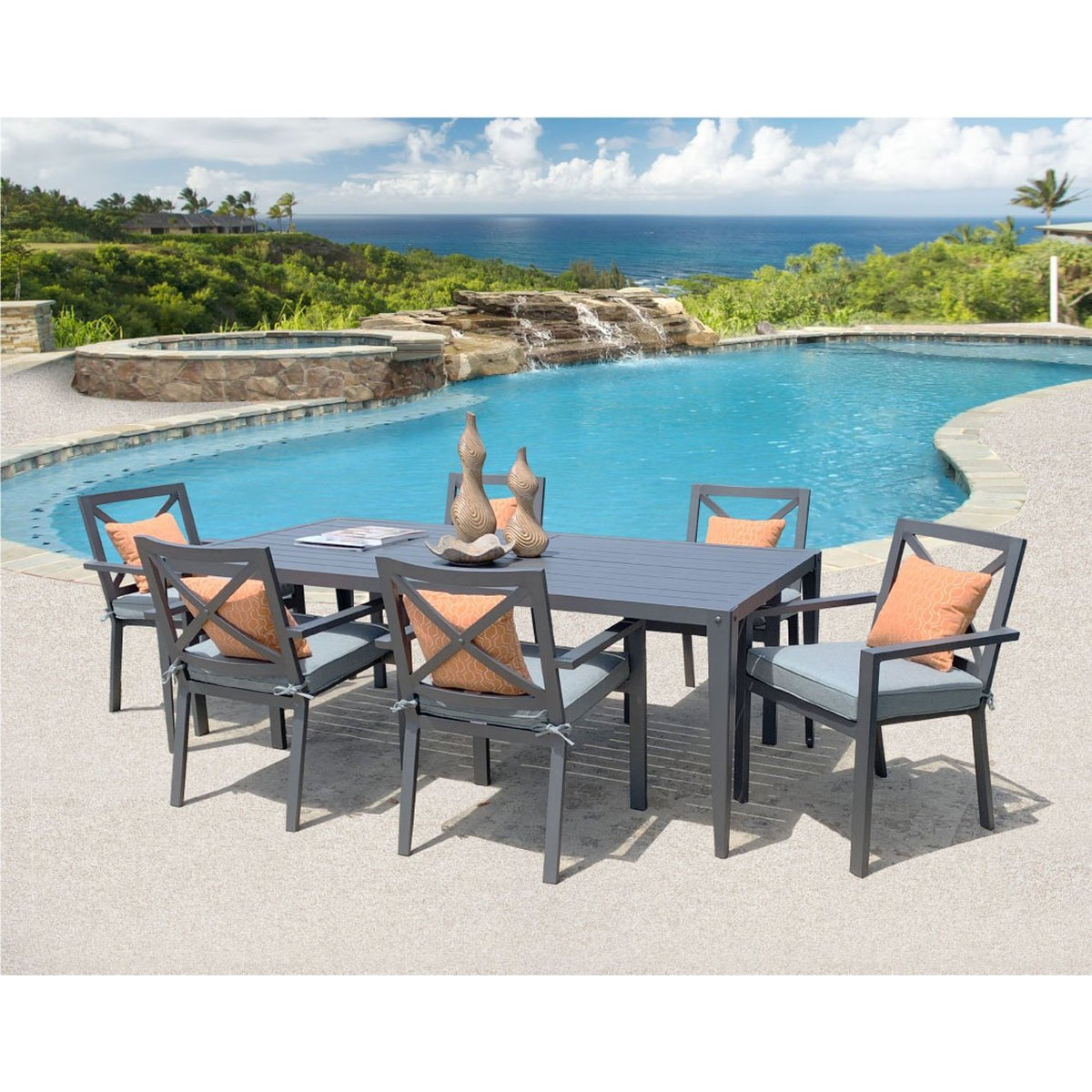 Titan Dining Table Set of 7-Purely Relaxation