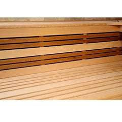 ALEKO Canadian Hemlock Indoor 6 Person Wet Dry Sauna with LED Lights - Heater Included - STHE6GLEN-AP - Purely Relaxation