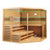 ALEKO Canadian Hemlock Indoor 6 Person Wet Dry Sauna with LED Lights - Heater Included - STHE6GLEN-AP - Purely Relaxation