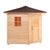 ALEKO Canadian Hemlock Wet Dry 8 Outdoor 8 Person Sauna with Asphalt Roof With Heater - SKD8HEM-AP - Purely Relaxation