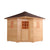 ALEKO Canadian Hemlock Wet Dry Outdoor 5 Person Sauna with Asphalt Roof With Heater - SKD5HEM-AP - Purely Relaxation