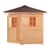 ALEKO Canadian Hemlock Wet Dry Outdoor 5 Person Sauna with Asphalt Roof With Heater - SKD5HEM-AP - Purely Relaxation