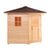 ALEKO Canadian Hemlock Wet Dry Outdoor 5 Person Sauna with Asphalt Roof With Heater - SKD5HEM-AP - Purely Relaxation