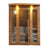 ALEKO Glass Door Cedar Indoor Wet Dry 4 Person Sauna with Exterior Lights Included Heater - STCE4DOVE-AP - Purely Relaxation