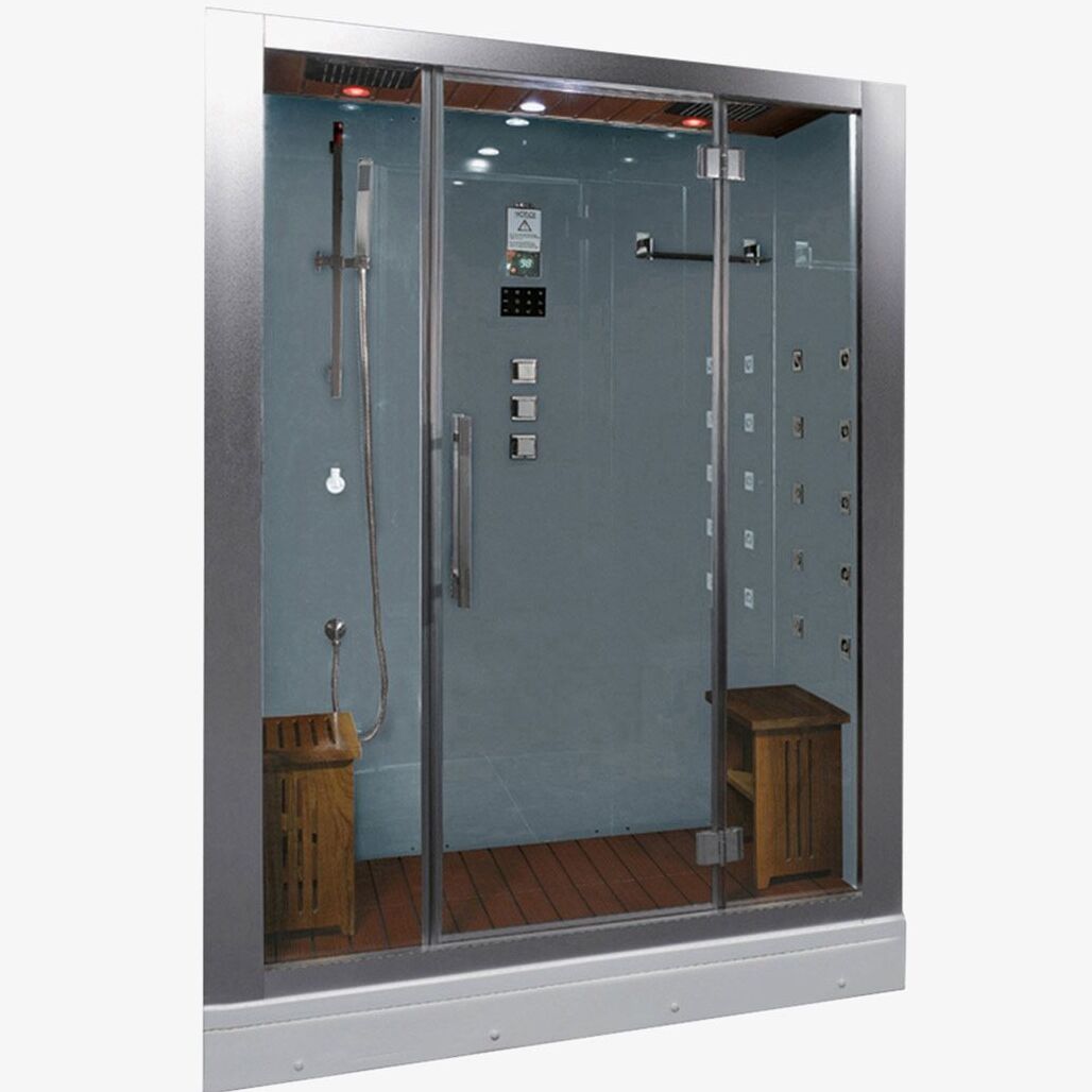 Ariel Platinum White Steam Shower DZ972-1F8-W - Purely Relaxation