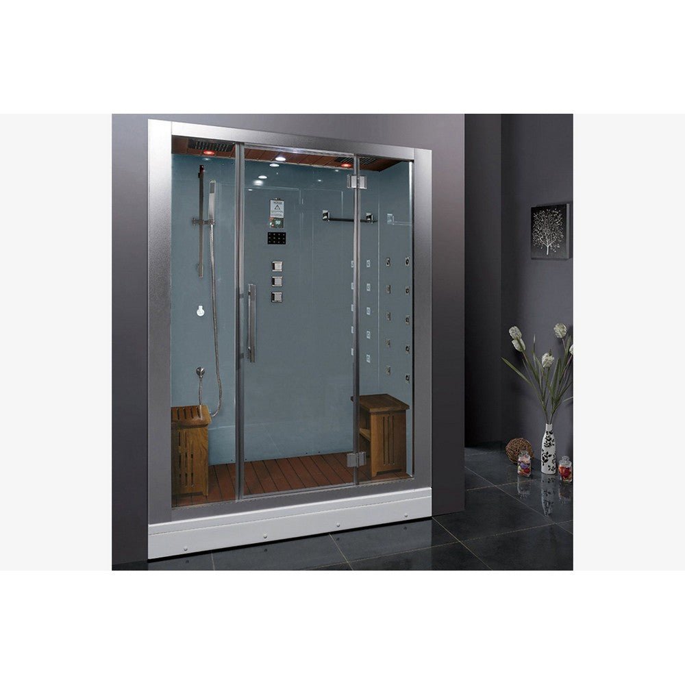 Ariel Platinum White Steam Shower DZ972-1F8-W - Purely Relaxation