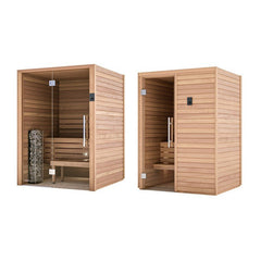 Auroom Cala Glass Traditional Indoor Sauna - Purely Relaxation