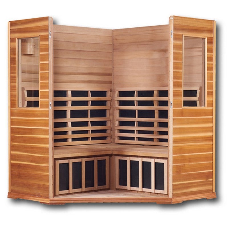 Clearlight Premier™ IS-C Three Person Corner Far Infrared Sauna - Purely Relaxation