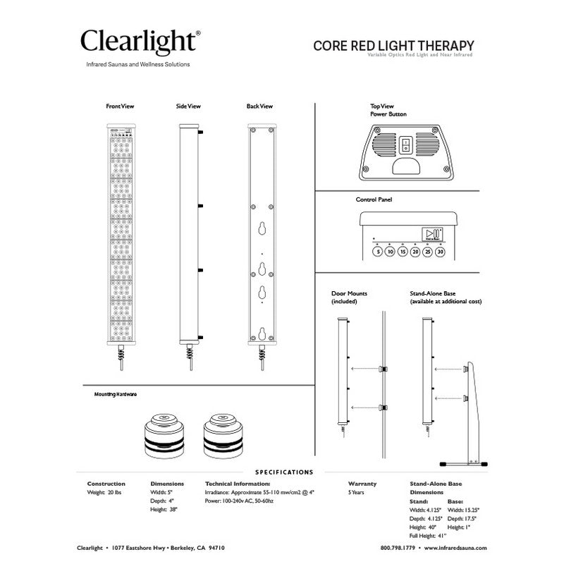 Clearlight® Red Light Panel - Purely Relaxation