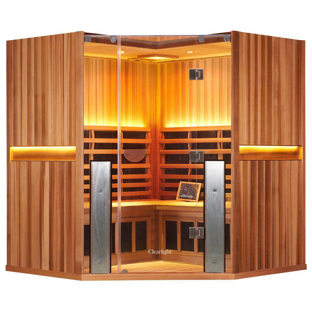 Clearlight Sanctuary™ C 4 Person Full Spectrum Infrared Corner Sauna - Purely Relaxation