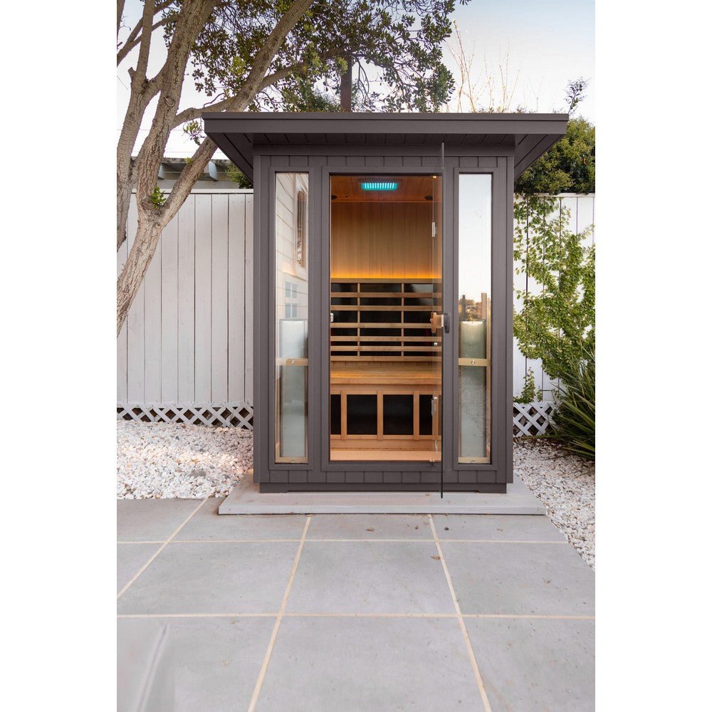 Clearlight Sanctuary™ Outdoor 2 Person Full Spectrum Infrared Sauna - Purely Relaxation