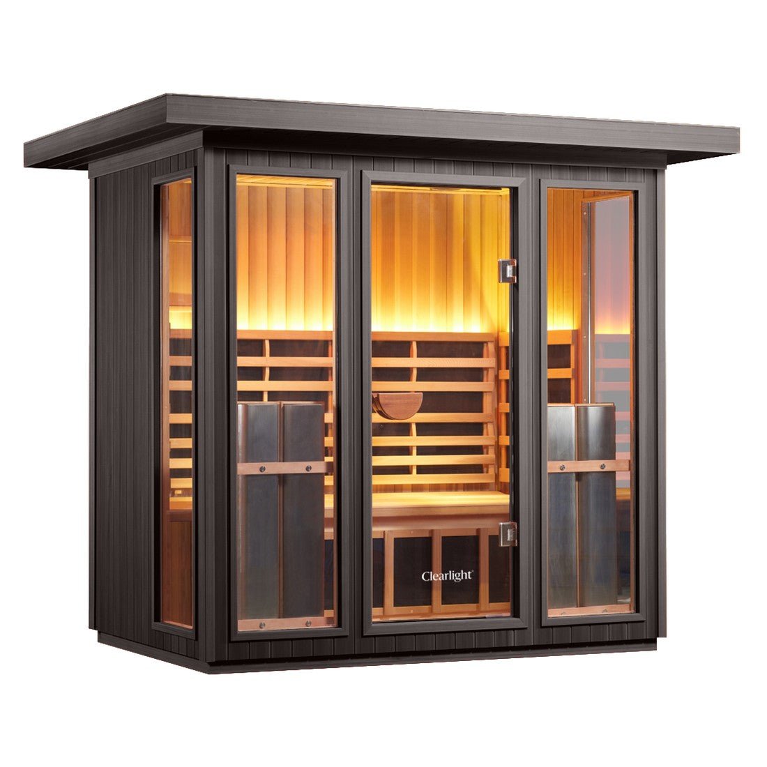 Clearlight Sanctuary™ Outdoor 5 Five Person Full Spectrum Infrared Sauna - Purely Relaxation