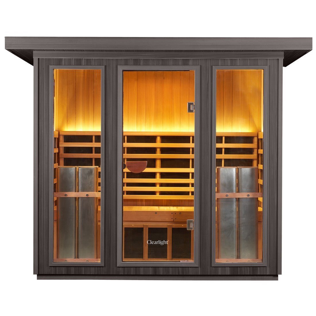 Clearlight Sanctuary™ Outdoor 5 Five Person Full Spectrum Infrared Sauna - Purely Relaxation