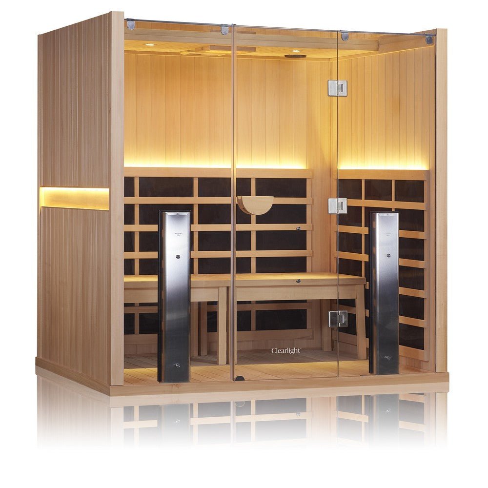 Clearlight Sanctuary™ Y 4 Person Full Spectrum Infrared Sauna Hot Yoga Room - Purely Relaxation