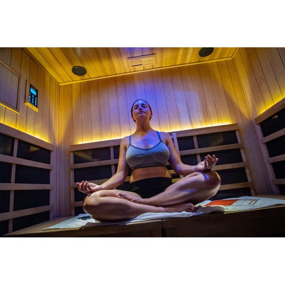 Clearlight Sanctuary™ Y 4 Person Full Spectrum Infrared Sauna Hot Yoga Room - Purely Relaxation