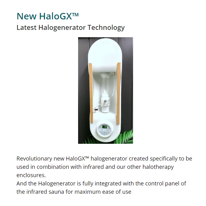 Halotherapy Solutions Halo-IR Salt Therapy & Detox Sauna Salt Room - Purely Relaxation