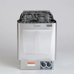 Harvia KIP Series Stainless Steel Sauna Heater with Built-In Timer & Temperature Controls - Purely Relaxation