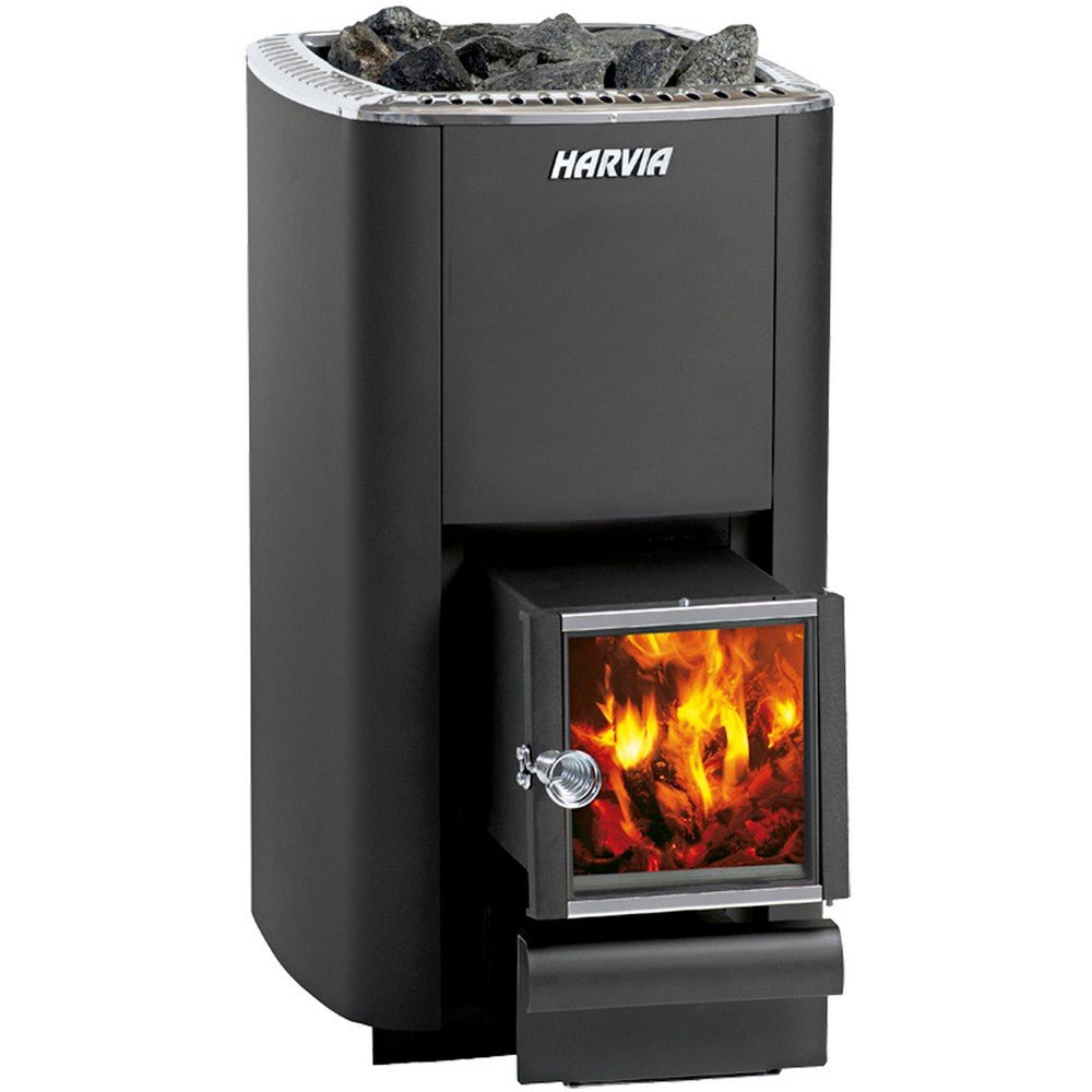 Harvia M Series 16.5kW Wood Sauna Stove With Exterior Feed - Purely Relaxation