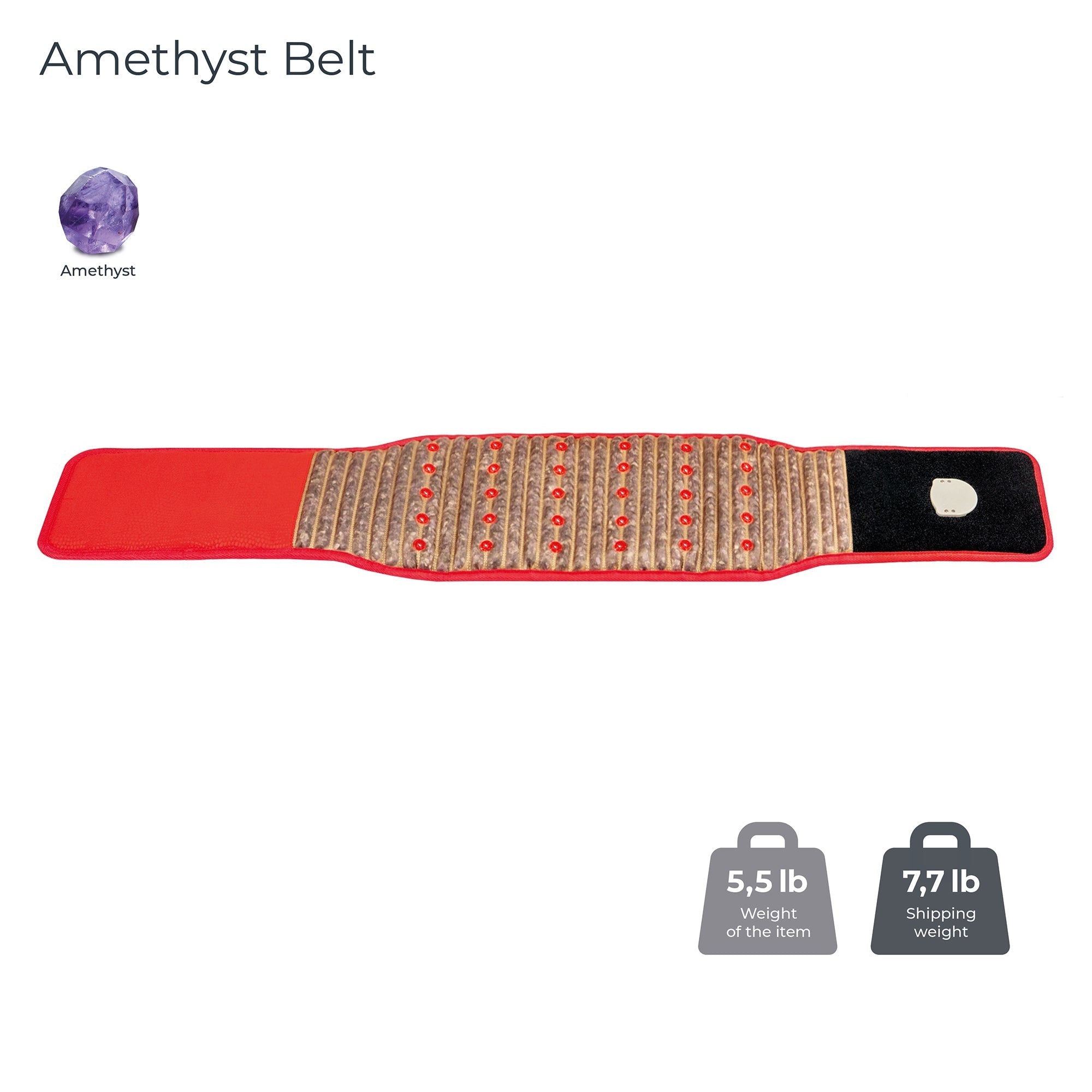HealthyLine Amethyst Belt Soft - Photon PEMF InfraMat Pro® - Purely Relaxation