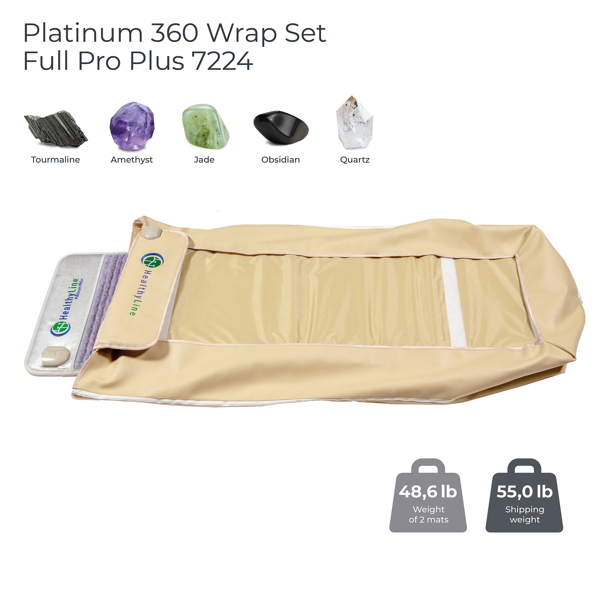 HealthyLine Platinum 360 Wrap Set Full 7224 - Photon Advanced PEMF - Purely Relaxation
