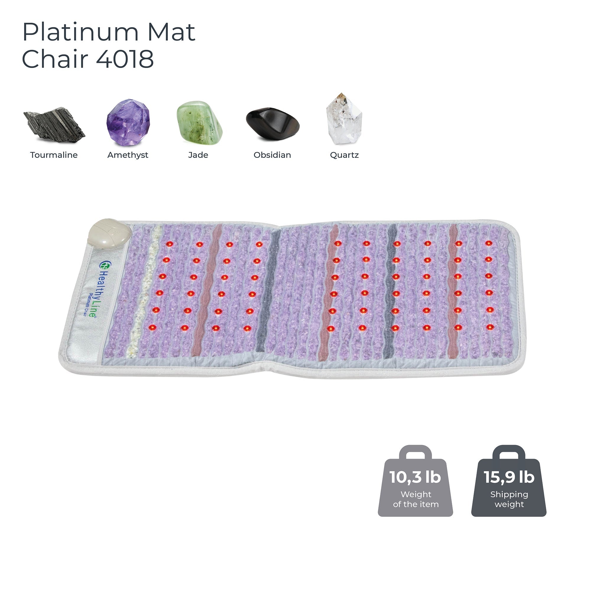 HealthyLine Platinum-Mat™ InfraMat Pro® Chair 4018 Firm - Photon Advanced PEMF - Purely Relaxation