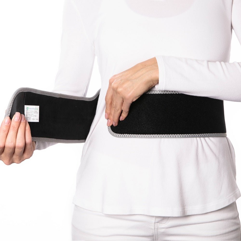 HealthyLine Portable Heated Gemstone Pad - Belt Model with Power-bank - Purely Relaxation