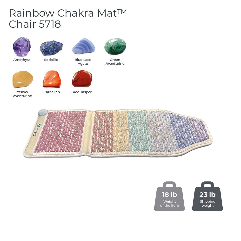 HealthyLine Rainbow Chakra Mat™ Chair 5718 Firm - Photon PEMF InframMat Pro® - Purely Relaxation