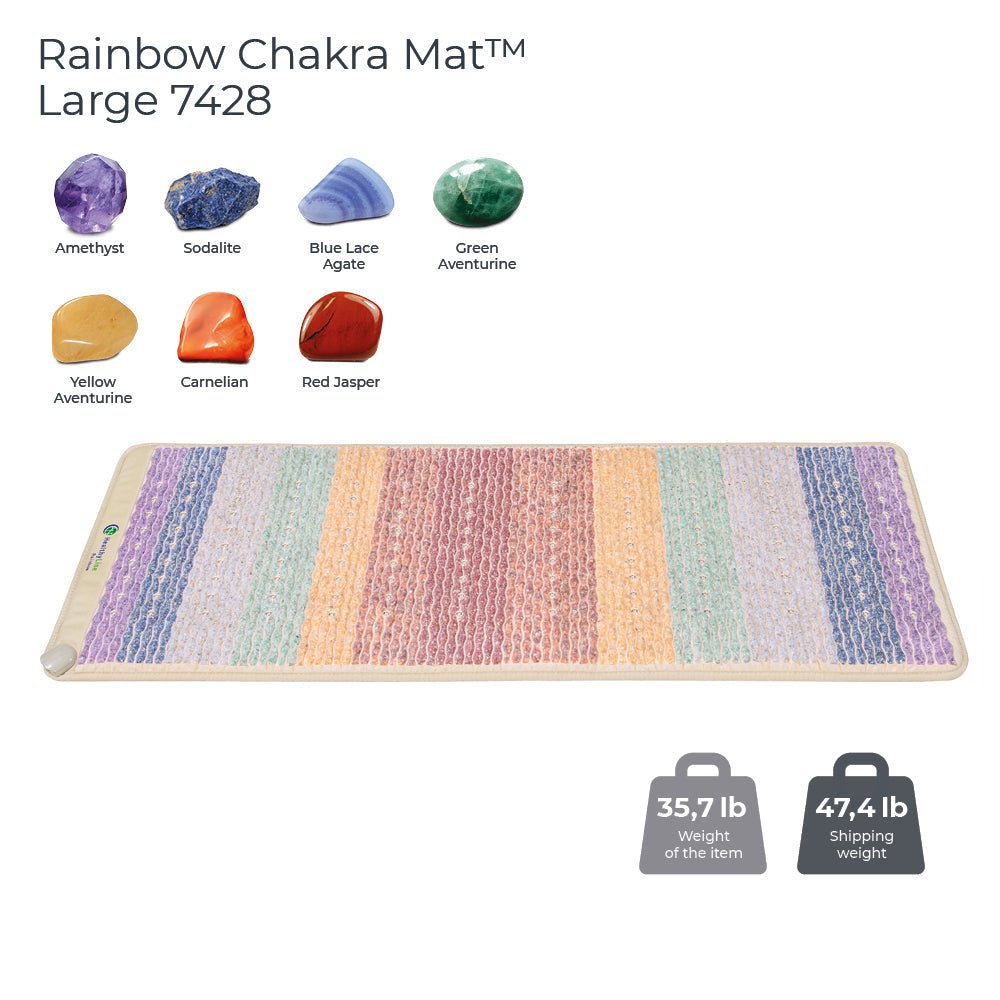 HealthyLine Rainbow Chakra Mat™ Large 7428 Firm - PEMF Inframat Pro® Third  Edition