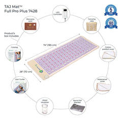 HealthyLine TAJ Mat Full Pro Plus 7428 with Photon LED and PEMF - Purely Relaxation