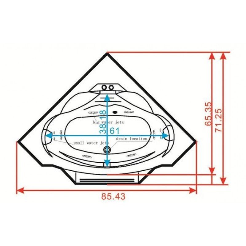 Mesa WP-608P Steam Shower with Jetted Tub Combo - Purely Relaxation