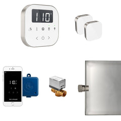 Mr. Steam AirButler Max Steam Shower Control Package with AirTempo Control and Aroma Glass SteamHead - Purely Relaxation