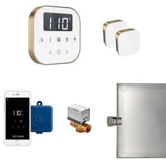 Mr. Steam AirButler Max Steam Shower Control Package with AirTempo Control and Aroma Glass SteamHead - Purely Relaxation