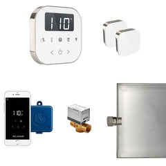 Mr. Steam AirButler Max Steam Shower Control Package with AirTempo Control and Aroma Glass SteamHead - Purely Relaxation