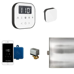 Mr. Steam AirButler Steam Shower Control Package with AirTempo Control and Aroma Glass SteamHead - Purely Relaxation