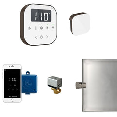 Mr. Steam AirButler Steam Shower Control Package with AirTempo Control and Aroma Glass SteamHead - Purely Relaxation