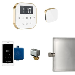 Mr. Steam AirButler Steam Shower Control Package with AirTempo Control and Aroma Glass SteamHead - Purely Relaxation