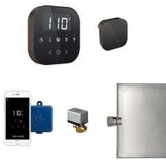 Mr. Steam AirButler Steam Shower Control Package with AirTempo Control and Aroma Glass SteamHead - Purely Relaxation