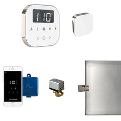 Mr. Steam AirButler Steam Shower Control Package with AirTempo Control and Aroma Glass SteamHead - Purely Relaxation
