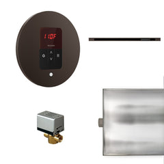 Mr. Steam Basic Butler Linear Steam Shower Control Package with iTempo Control and Linear SteamHead Round - Purely Relaxation