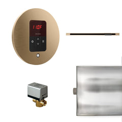 Mr. Steam Basic Butler Linear Steam Shower Control Package with iTempo Control and Linear SteamHead Round - Purely Relaxation