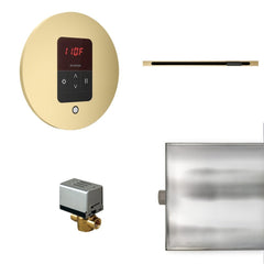 Mr. Steam Basic Butler Linear Steam Shower Control Package with iTempo Control and Linear SteamHead Round - Purely Relaxation