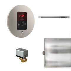 Mr. Steam Basic Butler Linear Steam Shower Control Package with iTempo Control and Linear SteamHead Round - Purely Relaxation