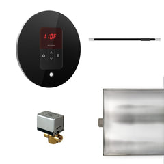 Mr. Steam Basic Butler Linear Steam Shower Control Package with iTempo Control and Linear SteamHead Round - Purely Relaxation
